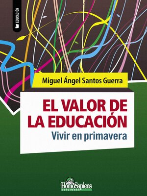 cover image of El valor de la educación